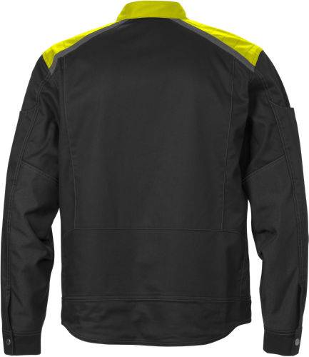 Fristads Arbeitsjacke 129481-982 Gr. XS schwarz/gelb, 65% Poly/35% BW ca. 260