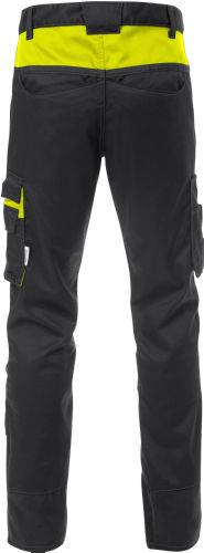 Fristads Bundhose 129482-982 Gr. C154 schwarz/gelb, 65% Poly/35% BW ca. 260 g/m²
