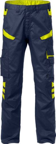 Fristads Bundhose 129484-556 Gr. C58 marine/gelb, 65% Poly/35% BW ca. 260 g/m²