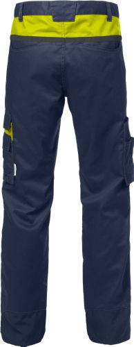 Fristads Bundhose 129484-556 Gr. C44 marine/gelb, 65% Poly/35% BW ca. 260 g/m²