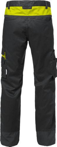 Fristads Bundhose 129484-982 Gr. D100 schwarz/gelb, 65% Poly/35% BW ca. 260 g/m²