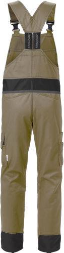 Fristads Latzhose 129486-299 Gr. C46 khaki/schwarz, 65% Poly/35% BW ca. 260 g/m²