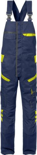 Latzhose 1555 STFP, marine/gelb, Gr. C46