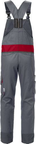 FRISTADS 129486-866 Latzhose 1555 STFP Gr.C52 Grau/Rot