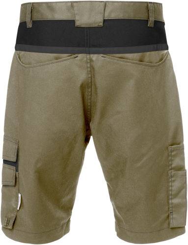 Fristads Shorts 129530-299 Gr. C54 khaki/schwarz, 65% Poly/35% BW ca. 260 g/m²