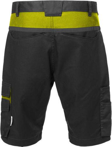 Fristads Shorts 129530-982 Gr. C52 schwarz/gelb, 65% Poly/35% BW ca. 260 g/m²