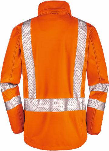 BIG-4-Protect-Workwear, Arbeits-Jacke, Warnschutz-Softshell-Jacke, Tyler, leuchtorange