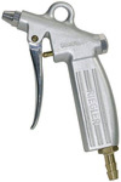 Riegler Dosierbare Blaspistole, Standarddüse Bohrung 1,5 mm, Alu-Druckguss vernickelt, Temp. -10 °C bis 50 °C, PN max. 1