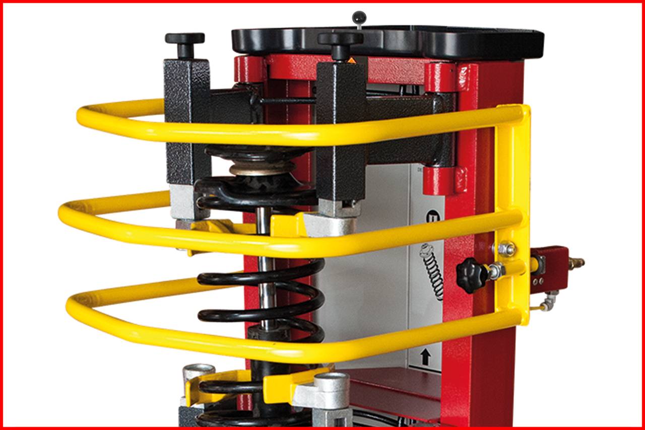 KS TOOLS Druckluft-Stand-Federspanner inkl. Adapterplatte
