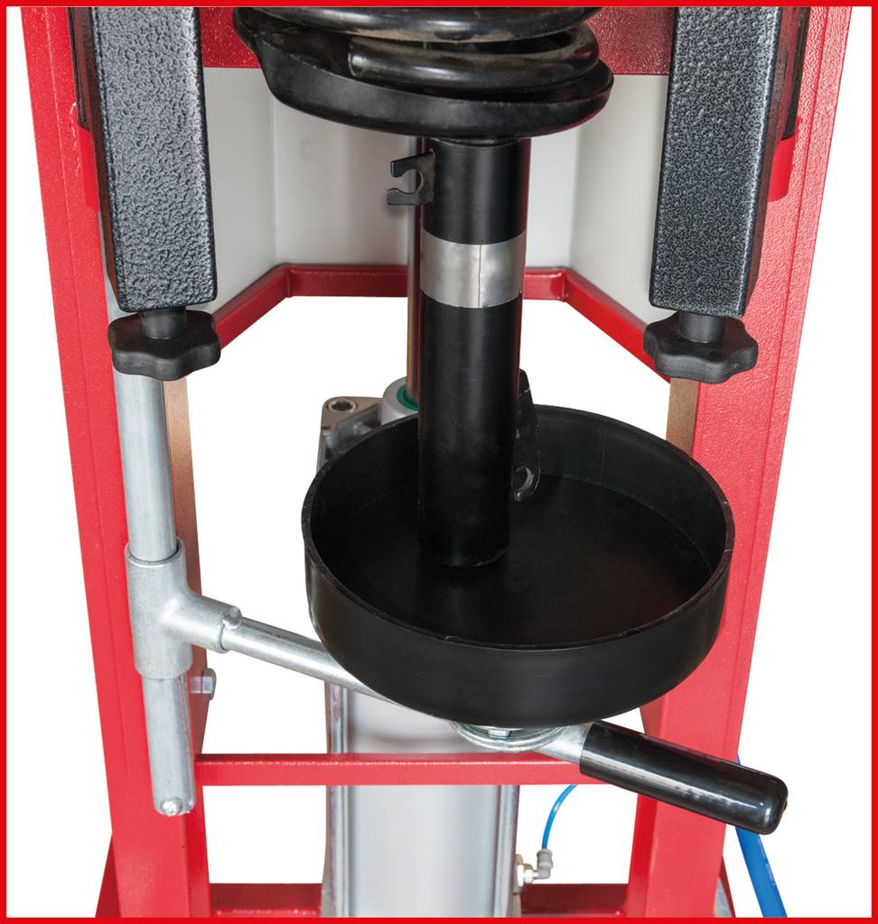 KS TOOLS Druckluft-Stand-Federspanner inkl. Adapterplatte
