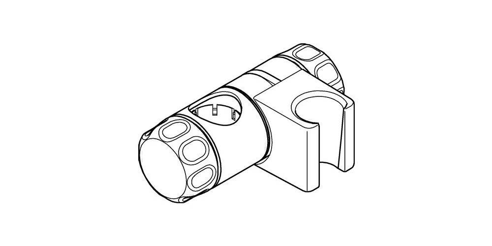 Grohe Gleitelement für Tempesta Brausestangen, schwenkbar, 24,7mm, Chrom, 07659000