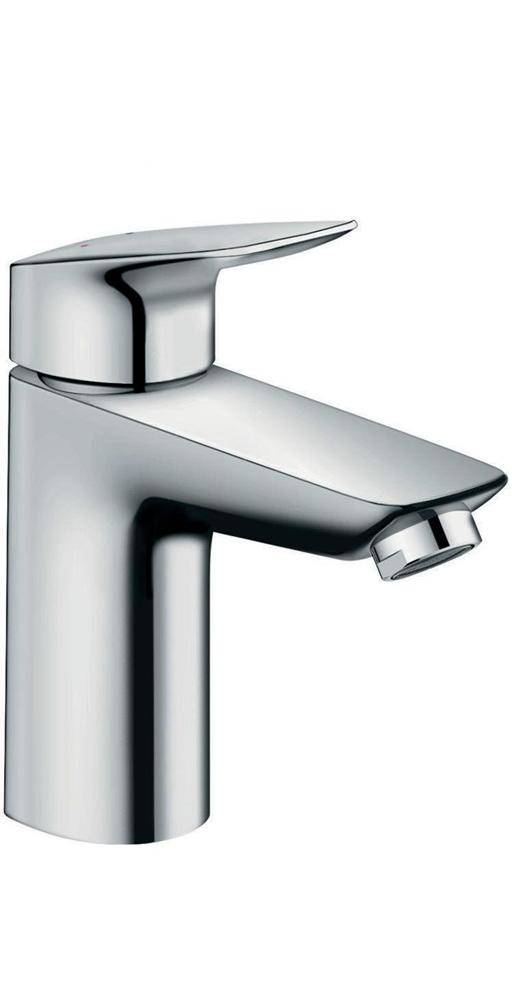 hansgrohe Logis Einhebel-Waschtischmischer 100mm 5l/min Chrom mit Metall-Zugstangen-Garnitur