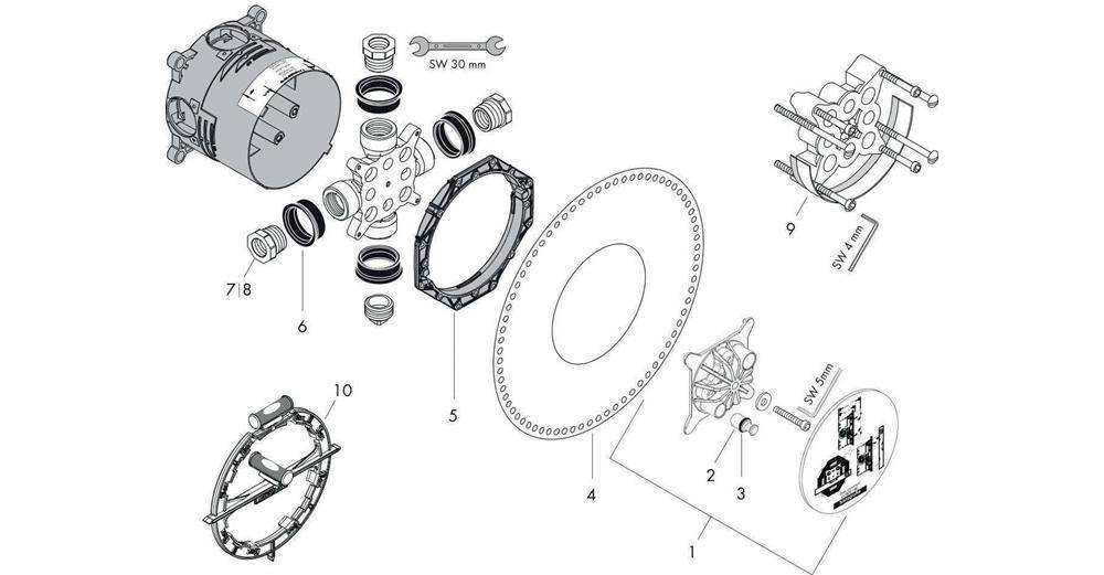 hansgrohe HG Grundkörper iBox universal DN 20