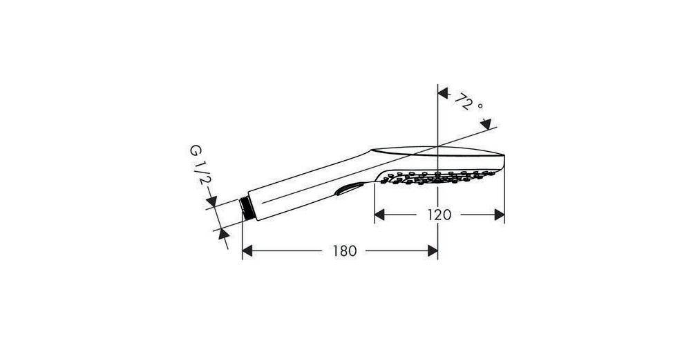 hansgrohe Handbrause RAINDANCE SELECT E 120 3jet chrom
