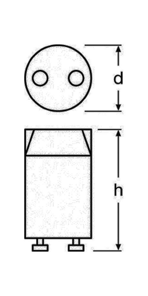 25St. Osram ST 151 LONGLIFE/220- Starter für Leuchtstofflampen Reihenschaltung 4-22W 25er 25/400