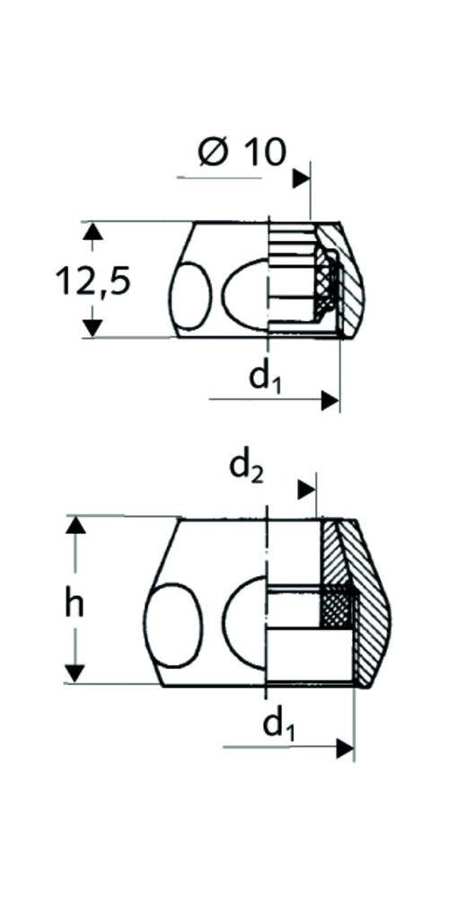 Schell Quetschverschraubung DN 10 3/8" x d. 10mm, Chrom