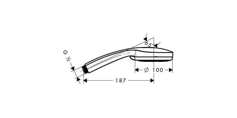 hansgrohe HG Handbrause CROMA 100 VARIO DN 15 chrom