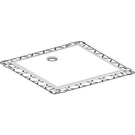 Geberit Duschfläche SETAPLANO weiß-alpin 900x900mm