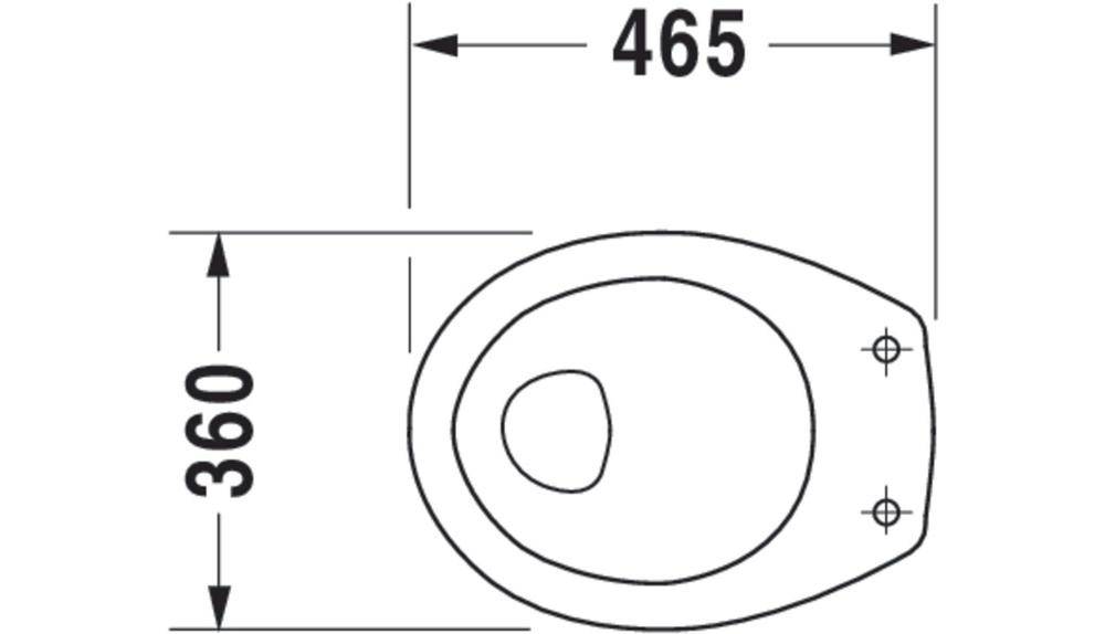 Duravit Stand-WC DURAPLUS SUDAN flach 360x465mm Abg wa we