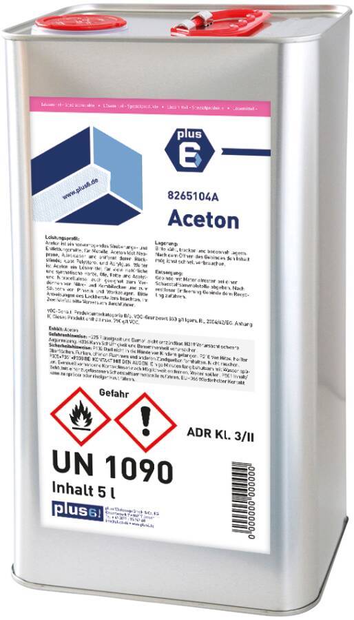 Aceton 8265104A Inhalt 5 l Gebindeart Kanister