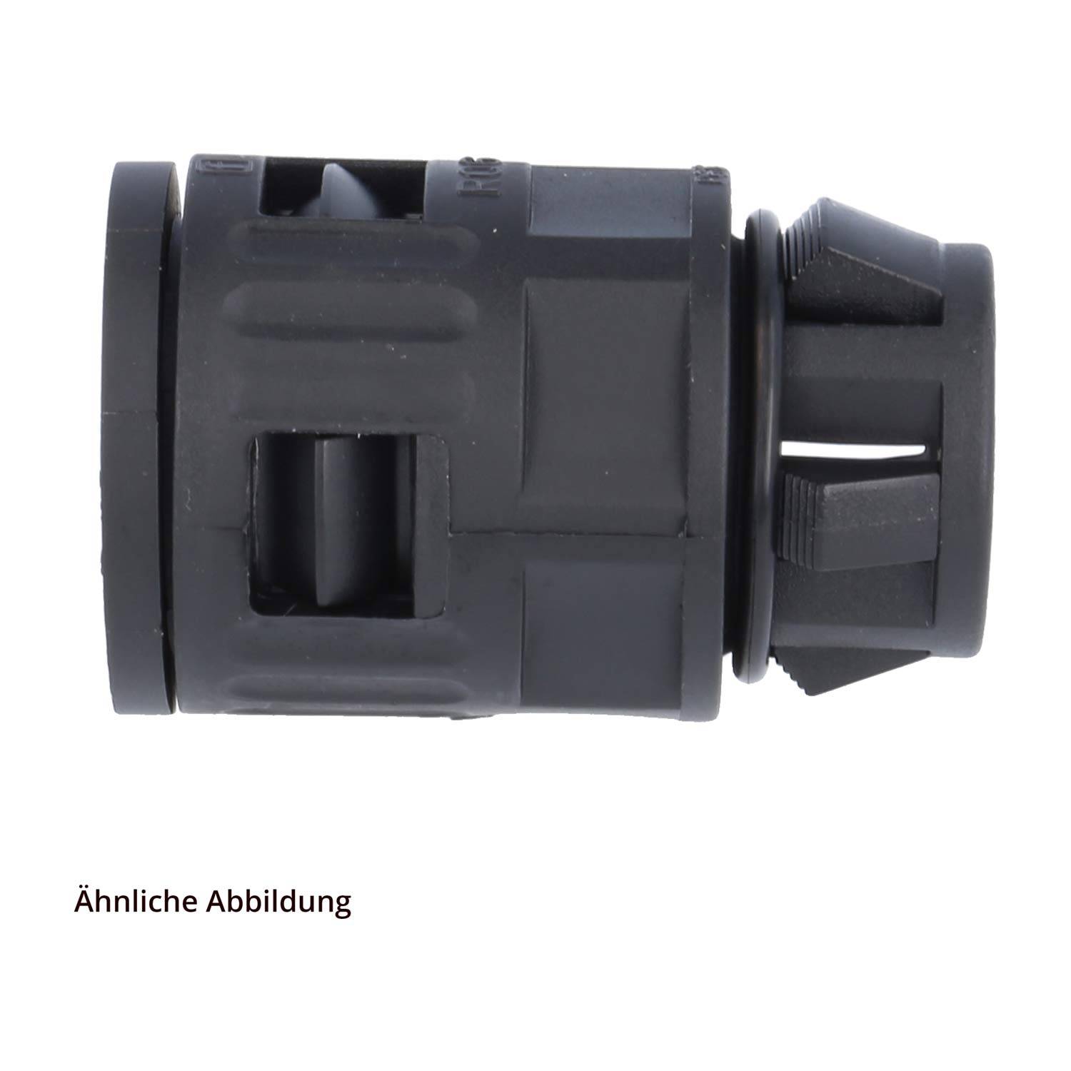 RQG1-S AD15.8 sw gerade Schnell- verschraubung m.Steckanschl