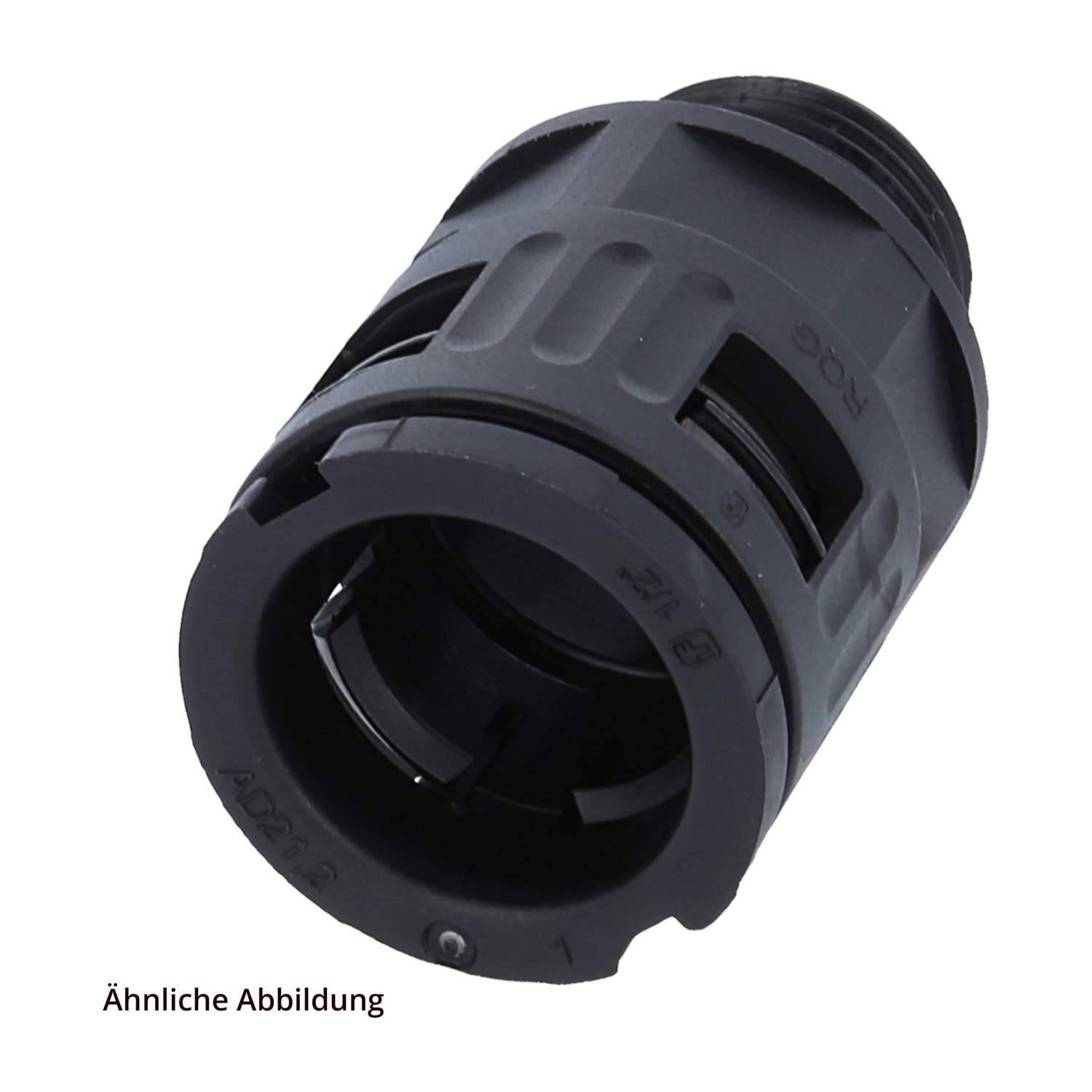 Kunststoff-Schnellverschraubung RQG1-P AD54.5 PG48 schwarz