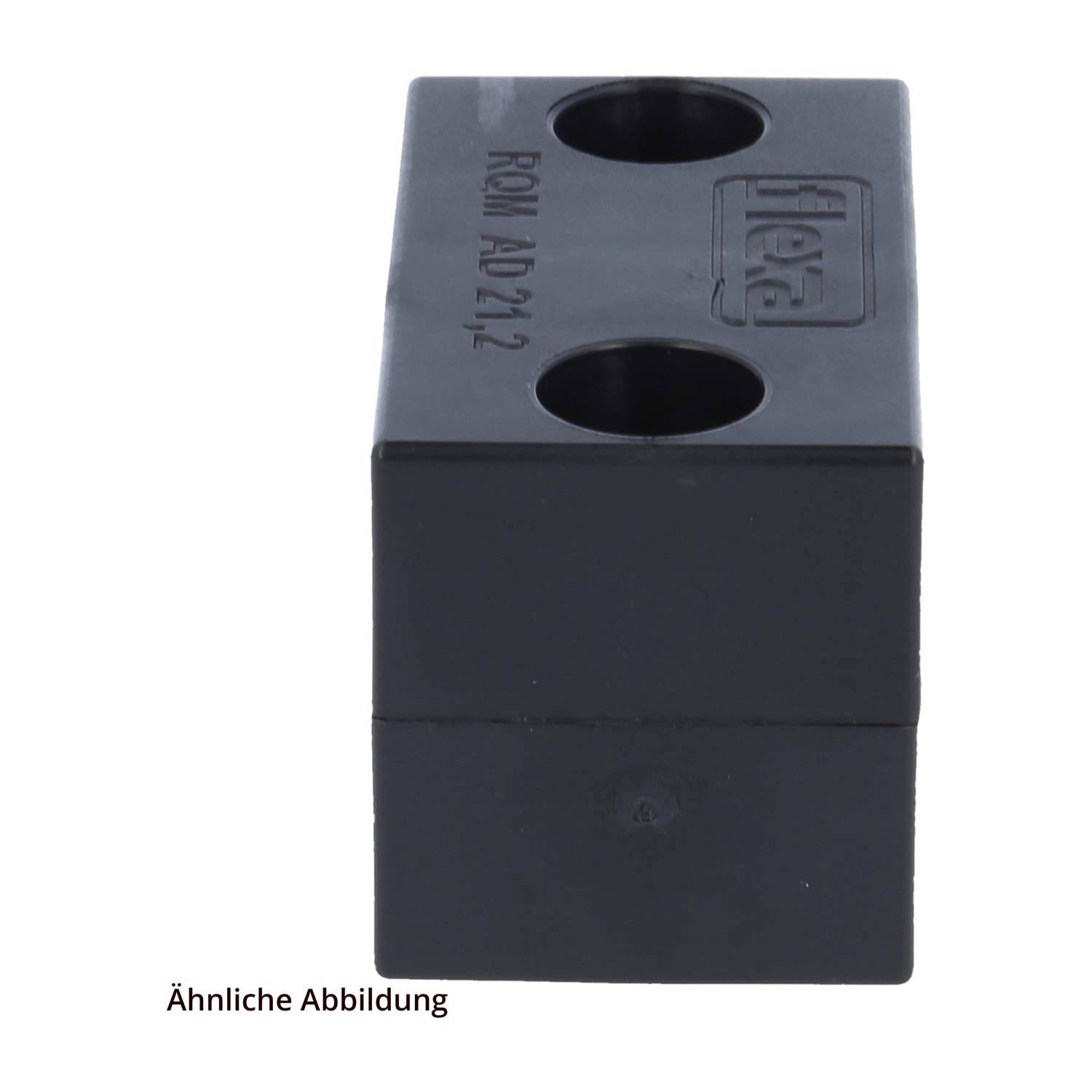 Flexa Schlauchhalter Wellschl. schwarz AD 28,5 RQMS, AD28,5