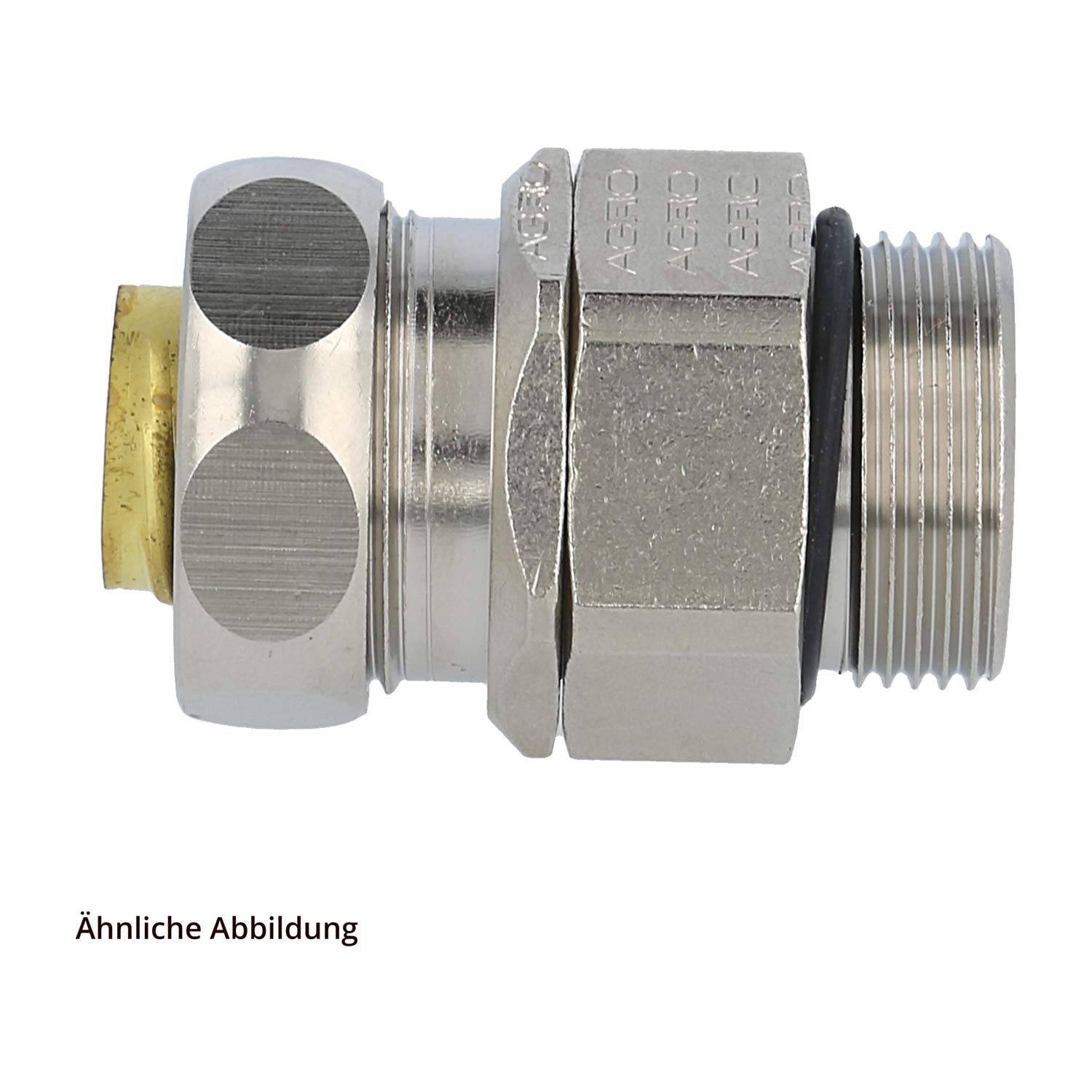 Flexa Sicherh.Verschraubung drehbar MS vernick. USDR-M AD17 M20 17 mm, 13 10 30 27 mm