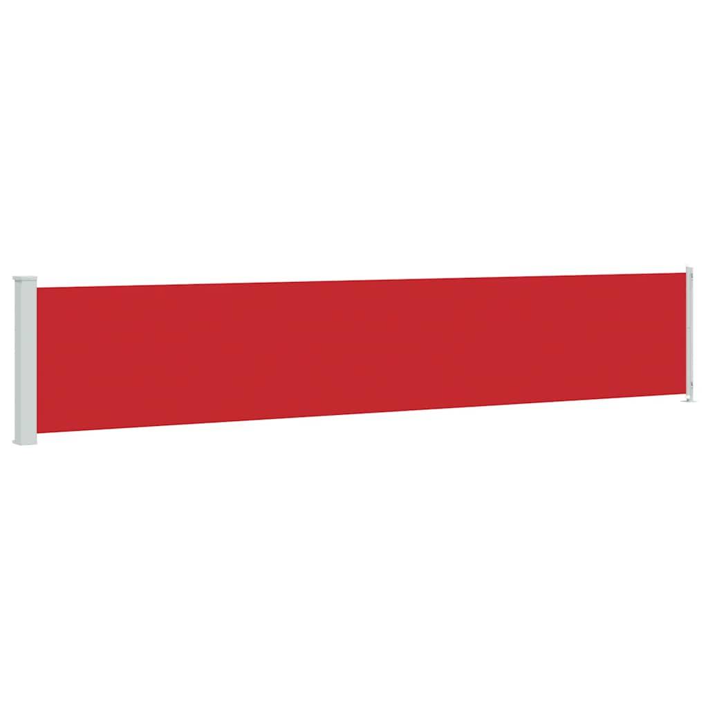 vidaXL Seitenmarkise Ausziehbar 117x600 cm Rot