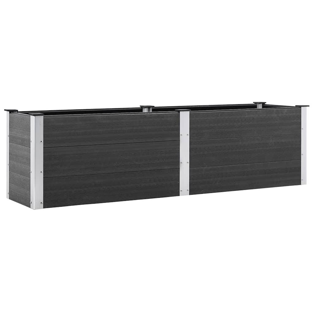 vidaXL Garten-Hochbeet 200x50x54 cm WPC Grau