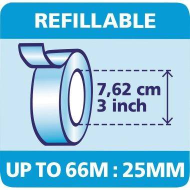 tesa Klebeband-Abroller Easy Cut® Professional Schwarz Rollenbreite (max.): 25 mm