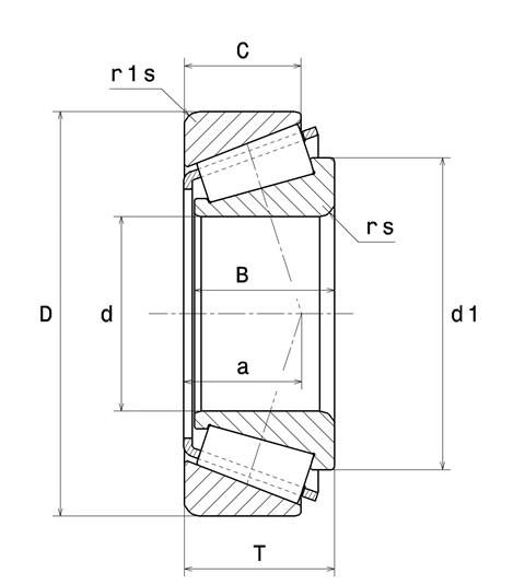 Kegelrollenlager 32032 XU NTN 160X240X51 mm