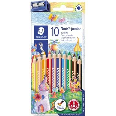 STAEDTLER Farbstift Noris Club jumbo 128 NC10 sort. 10 St./Pack.