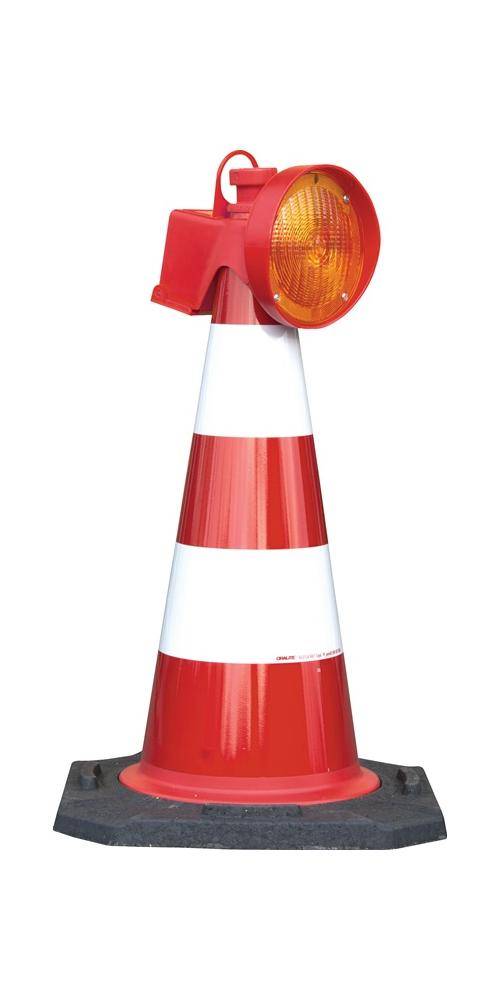 Leitkegel-LED-Leuchte ConeFix gelb eins.gelb HORIZONT