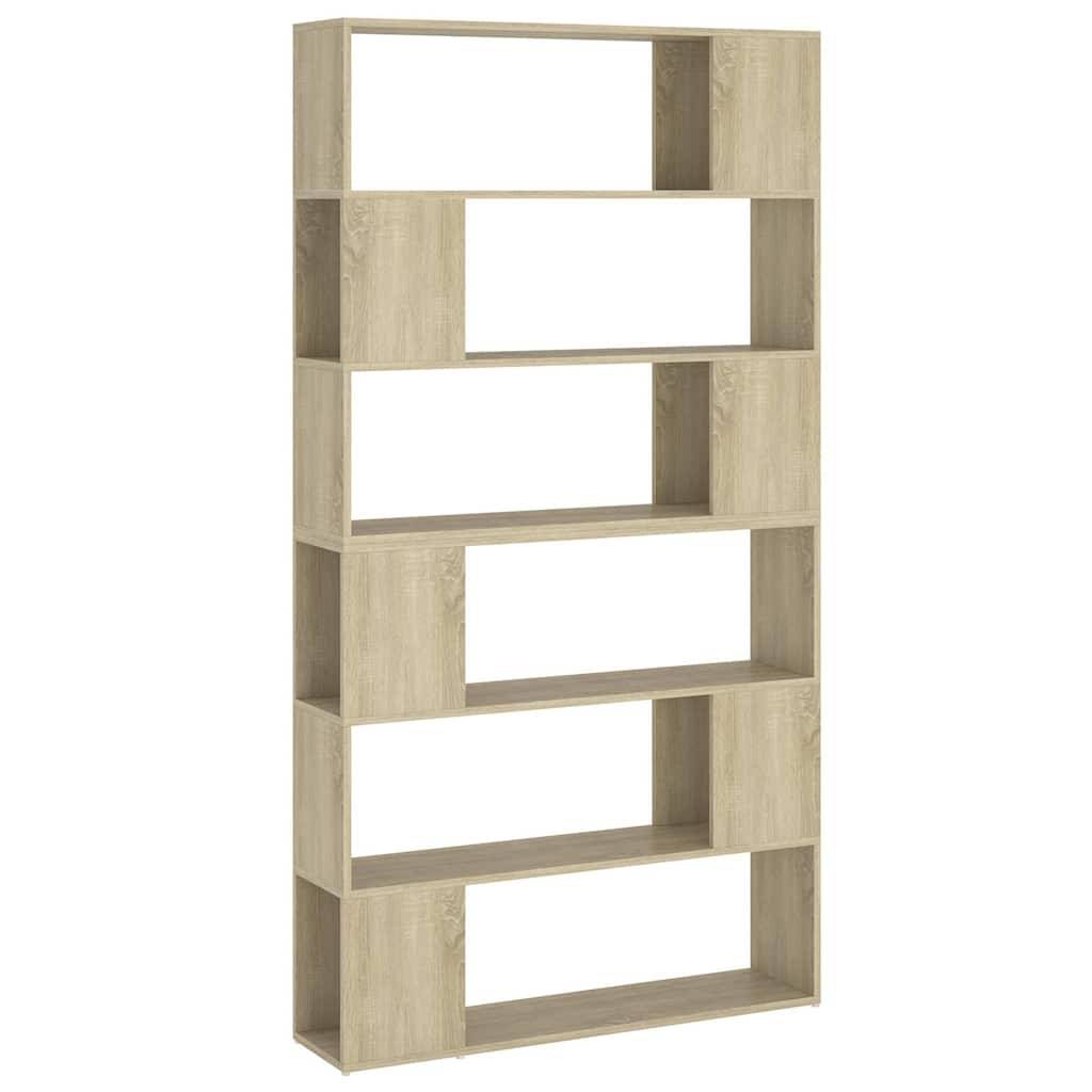 vidaXL Bücherregal Raumteiler Sonoma-Eiche 100x24x188 cm