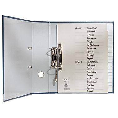 LEITZ Tauenpapier-Register, A-Z, A4 Überbreite, halbe Höhe