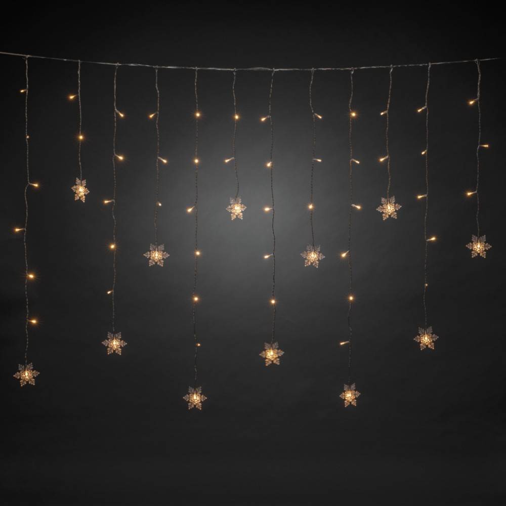 Konstsmide Lichtervorhang Außen EEK: F (A - G) 60 LED Warmweiß (B x H) 140 cm x 120 cm