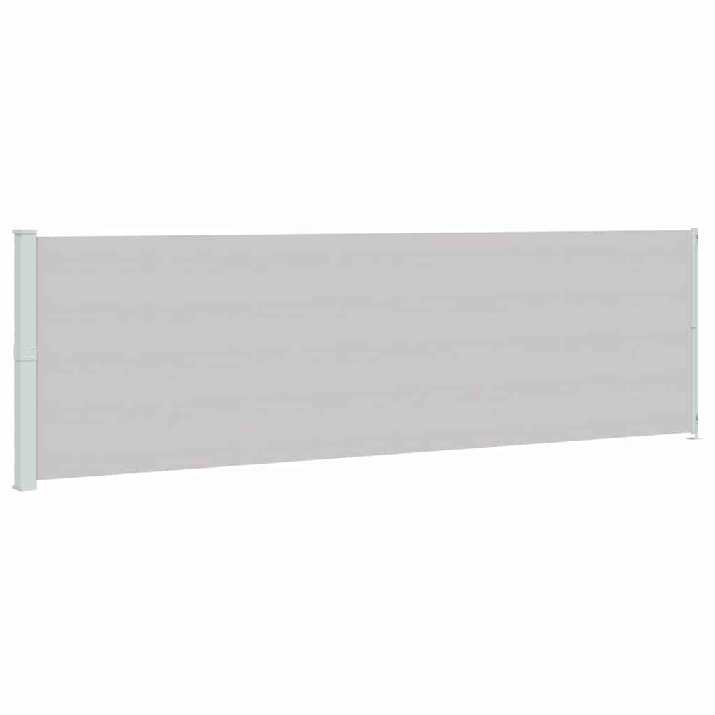 vidaXL Seitenmarkise Ausziehbar 180x600 cm Grau