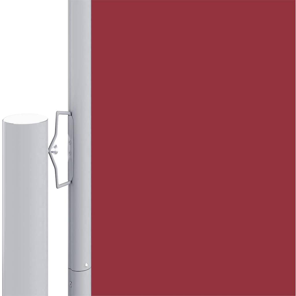vidaXL Seitenmarkise Ausziehbar Rot 200x600 cm