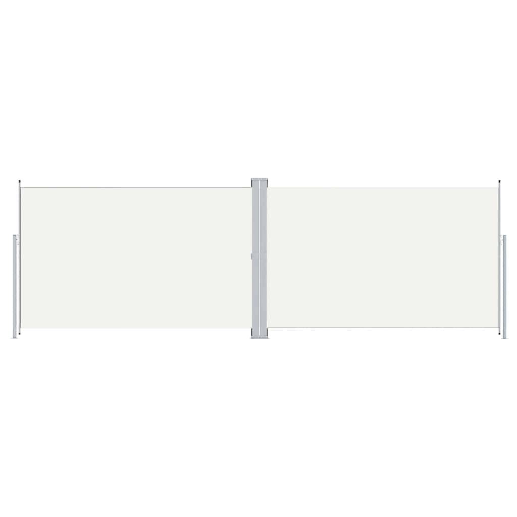 vidaXL Seitenmarkise Ausziehbar Creme 200x600 cm