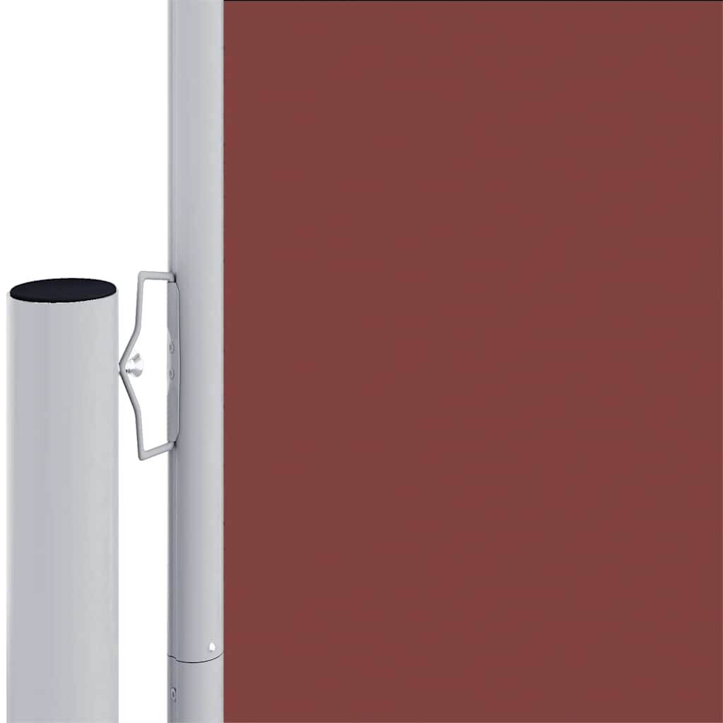 vidaXL Seitenmarkise Ausziehbar Braun 200x600 cm