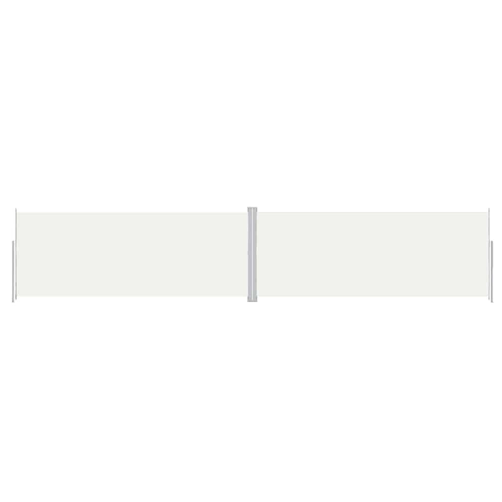 vidaXL Seitenmarkise Ausziehbar Creme 200x1000 cm
