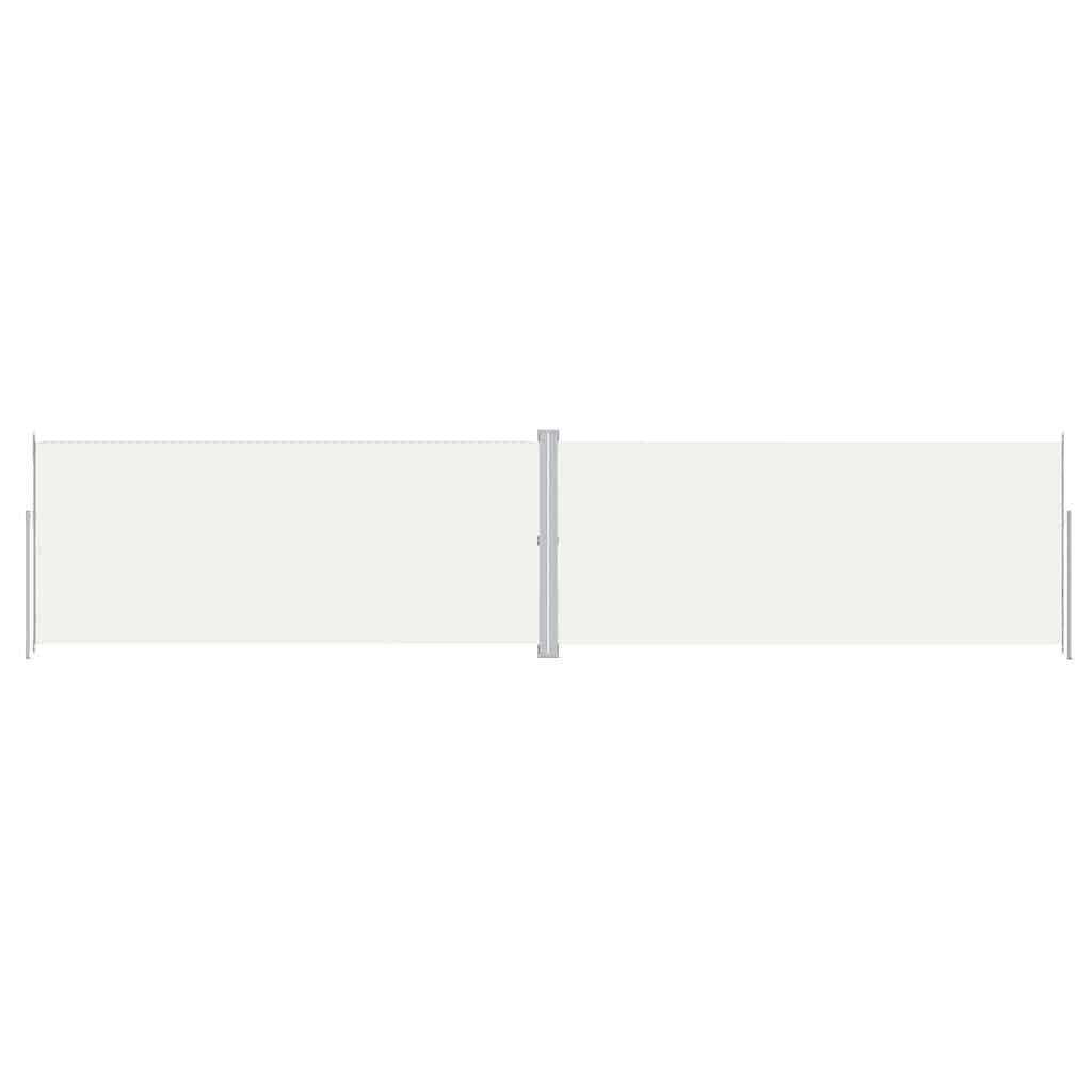 vidaXL Seitenmarkise Ausziehbar Creme 220x1000 cm