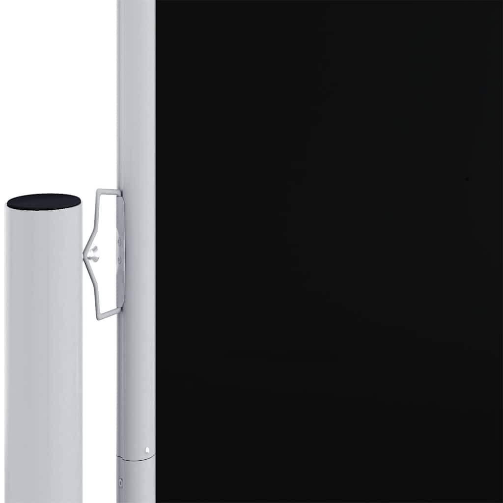 vidaXL Seitenmarkise Ausziehbar Schwarz 117x1200 cm
