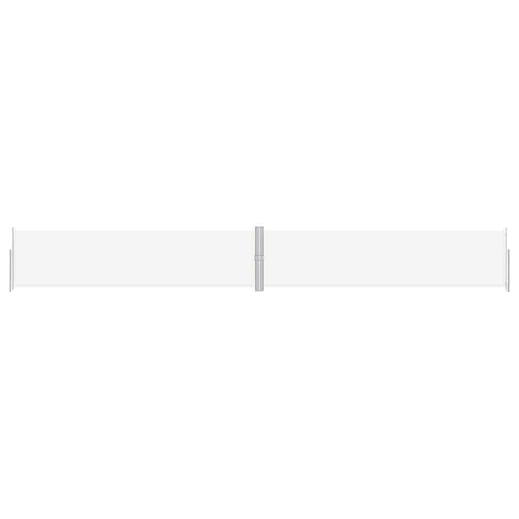 vidaXL Seitenmarkise Ausziehbar Creme 160x1200 cm