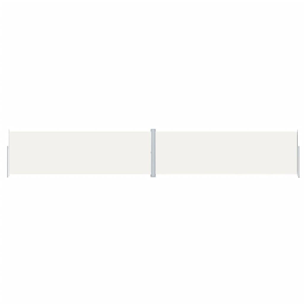 vidaXL Seitenmarkise Ausziehbar Creme 200x1200 cm