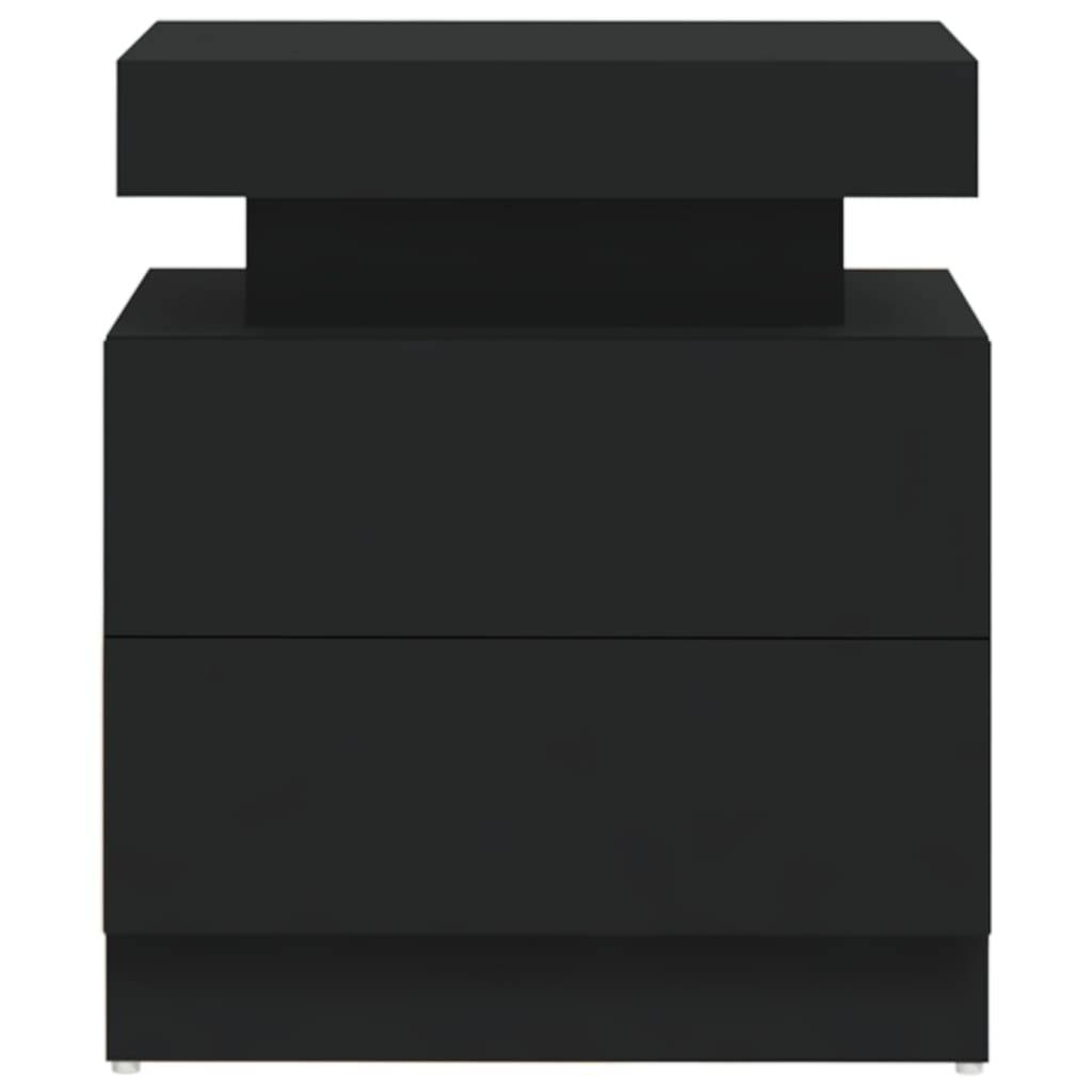 vidaXL Nachttisch Schwarz 45x35x52 cm Holzwerkstoff