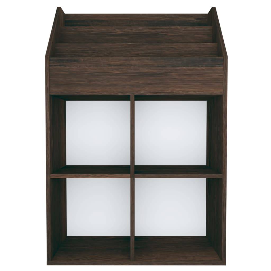 vidaXL Kinder-Bücherregal Räuchereiche 71x30x114 cm Spanplatte