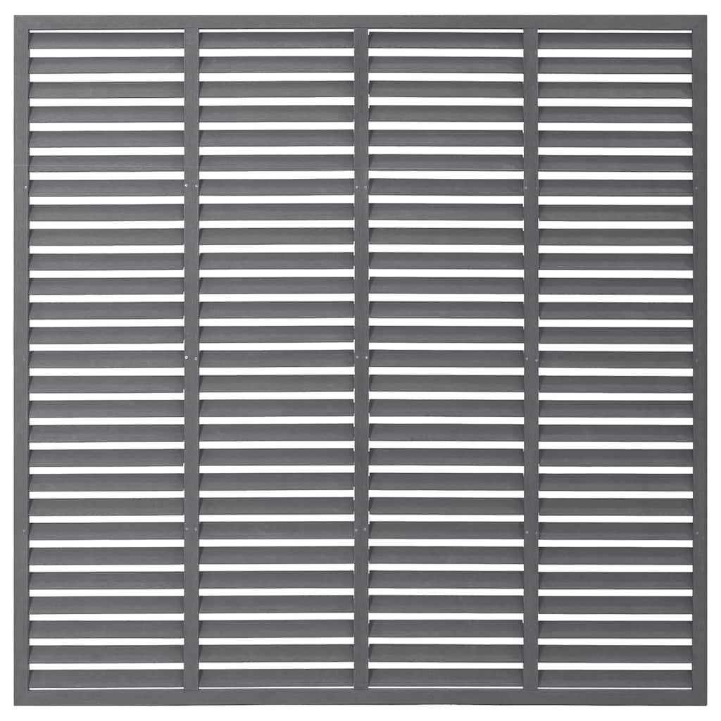 vidaXL Lamellenzaun WPC 180x180 cm Grau