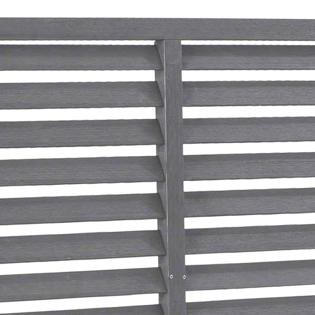 vidaXL Lamellenzaun WPC 180x180 cm Grau